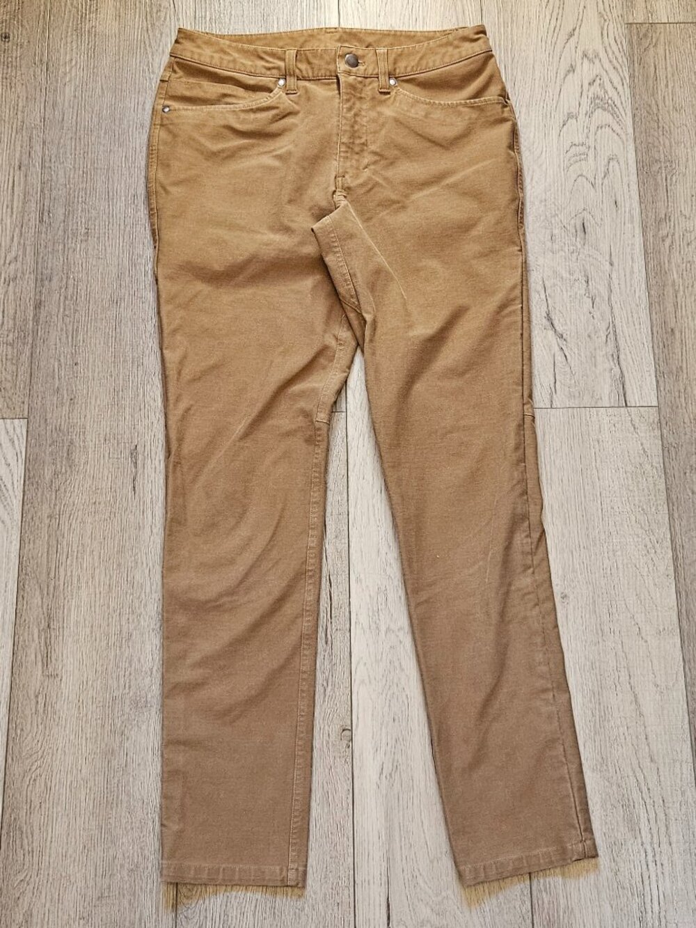 Lululemon Mens Utilitech Carpenter Canvas Workwear Pants Tan Brown 30x30 ABC 30